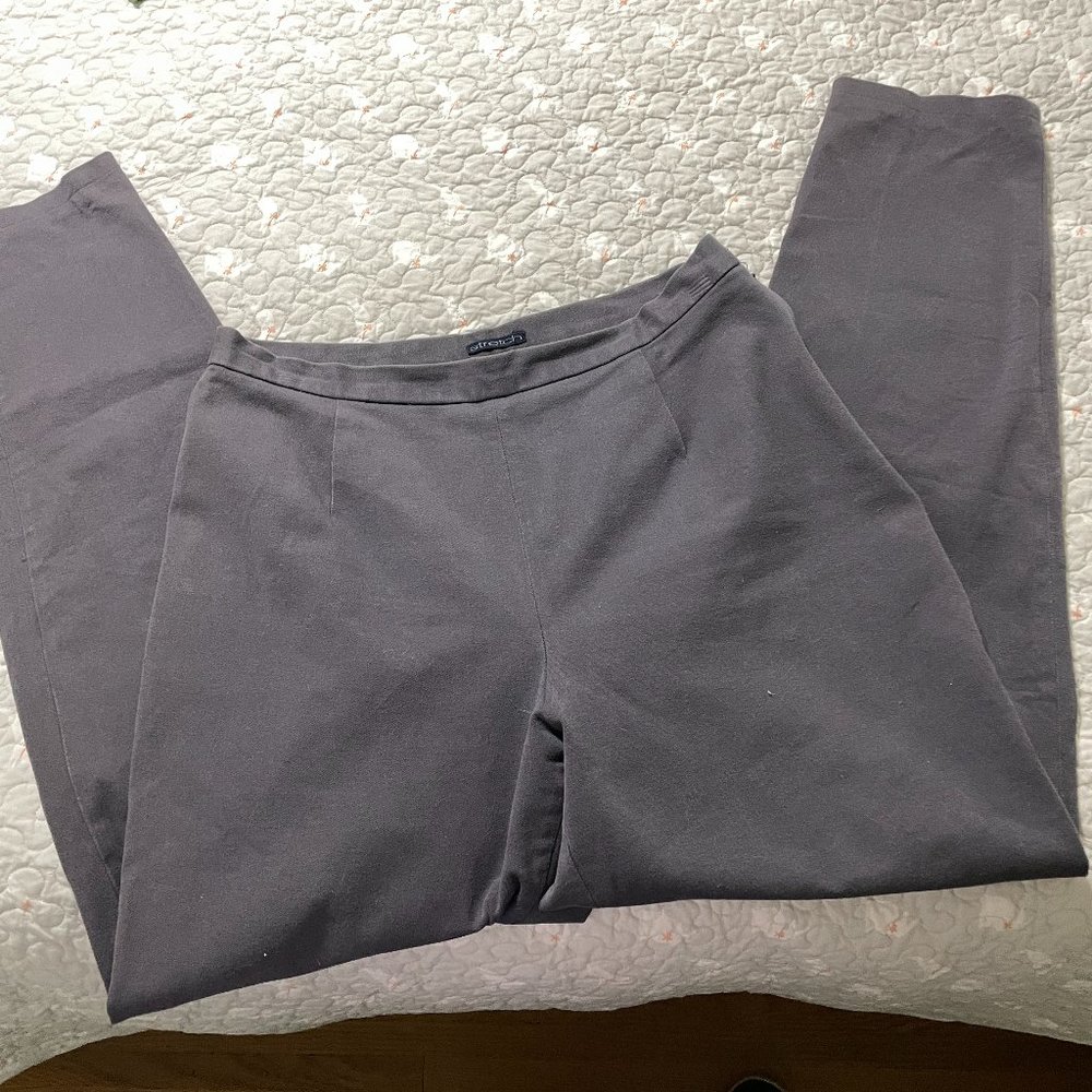 Gap Vintage Stretch Cigarette Pants Grey Sz 14 L Great Condition